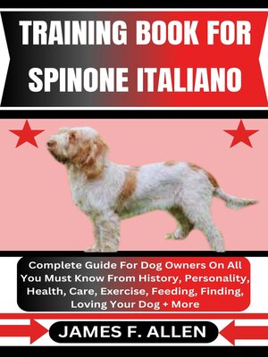 cover image of TRAINING BOOK FOR SPINONE ITALIANO